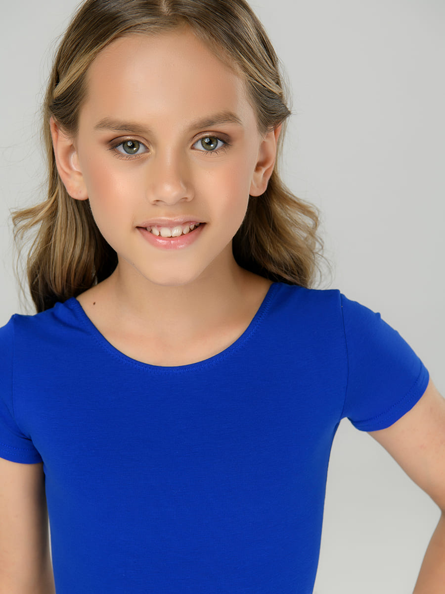 Женский детский отличный комбез-футболка-шорты для танцев